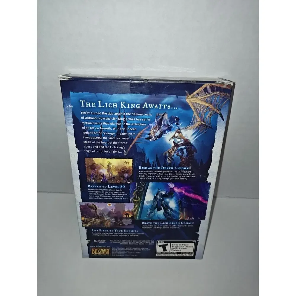 World of Warcraft: Wrath Of The Lich King Expansion Set PC Gaming Game In Box